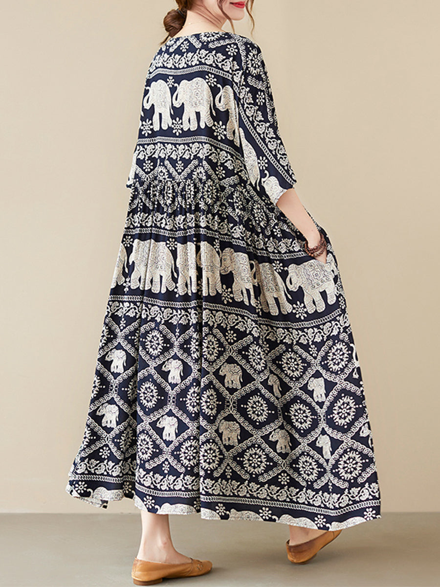 Oversized ethnic style dress