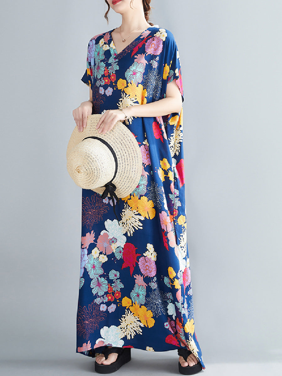 Floral cotton and linen Dress