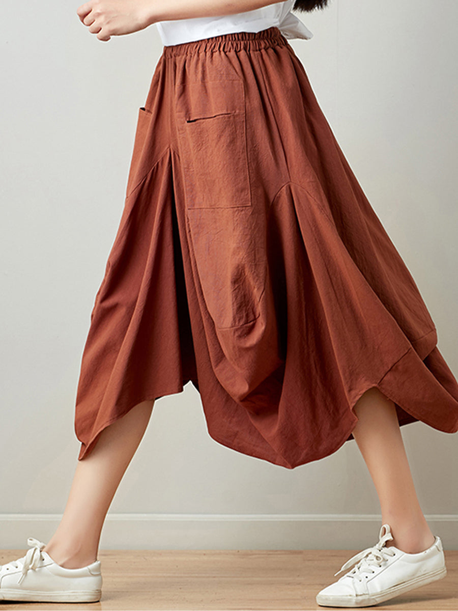 Oversized Slim Lantern Skirt