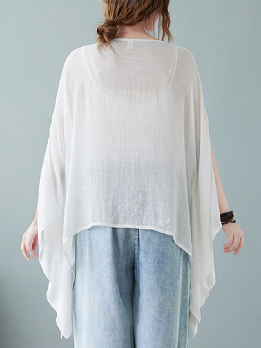 Long sleeved split top