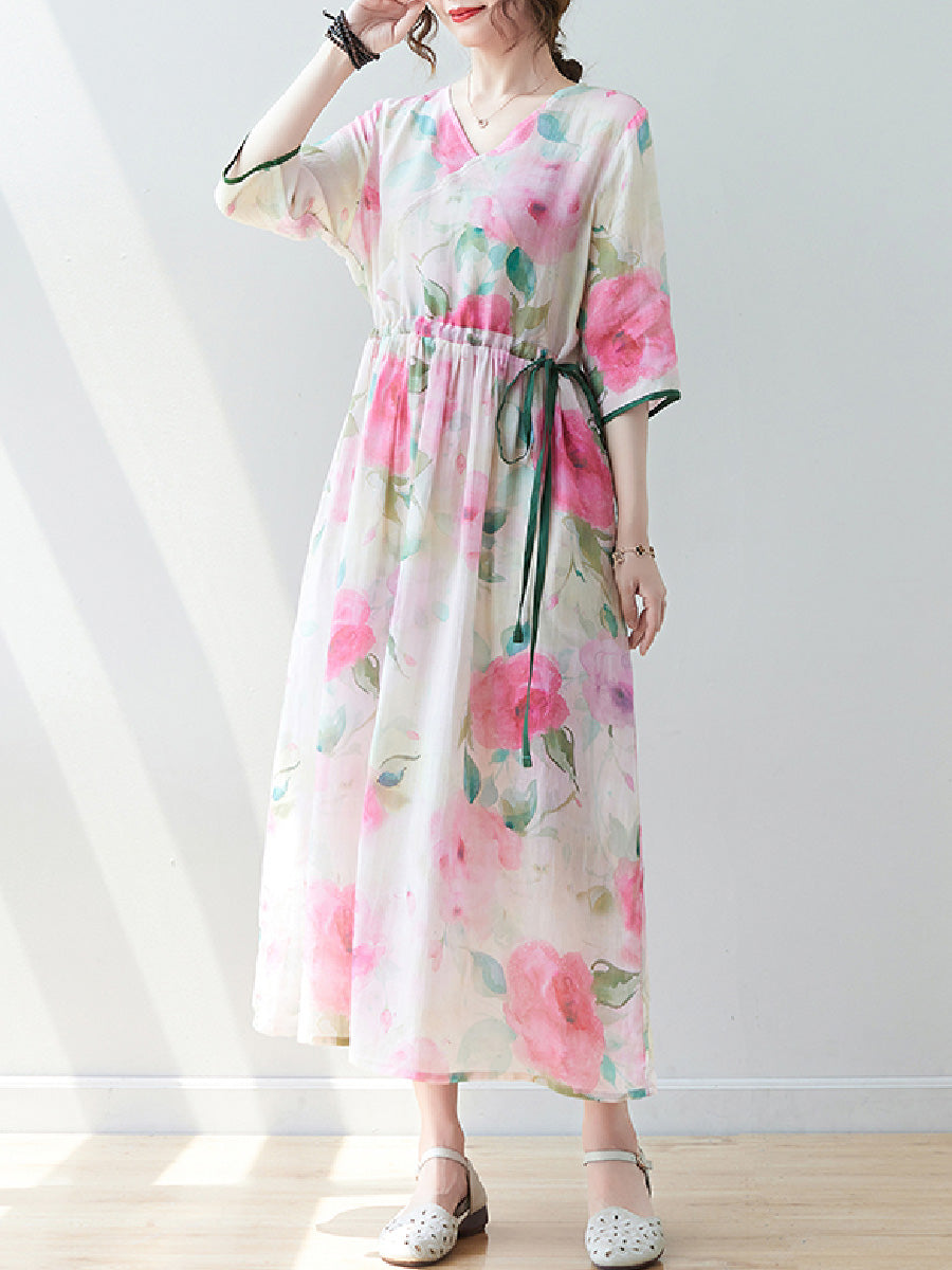 Floral Holiday Casual Dress