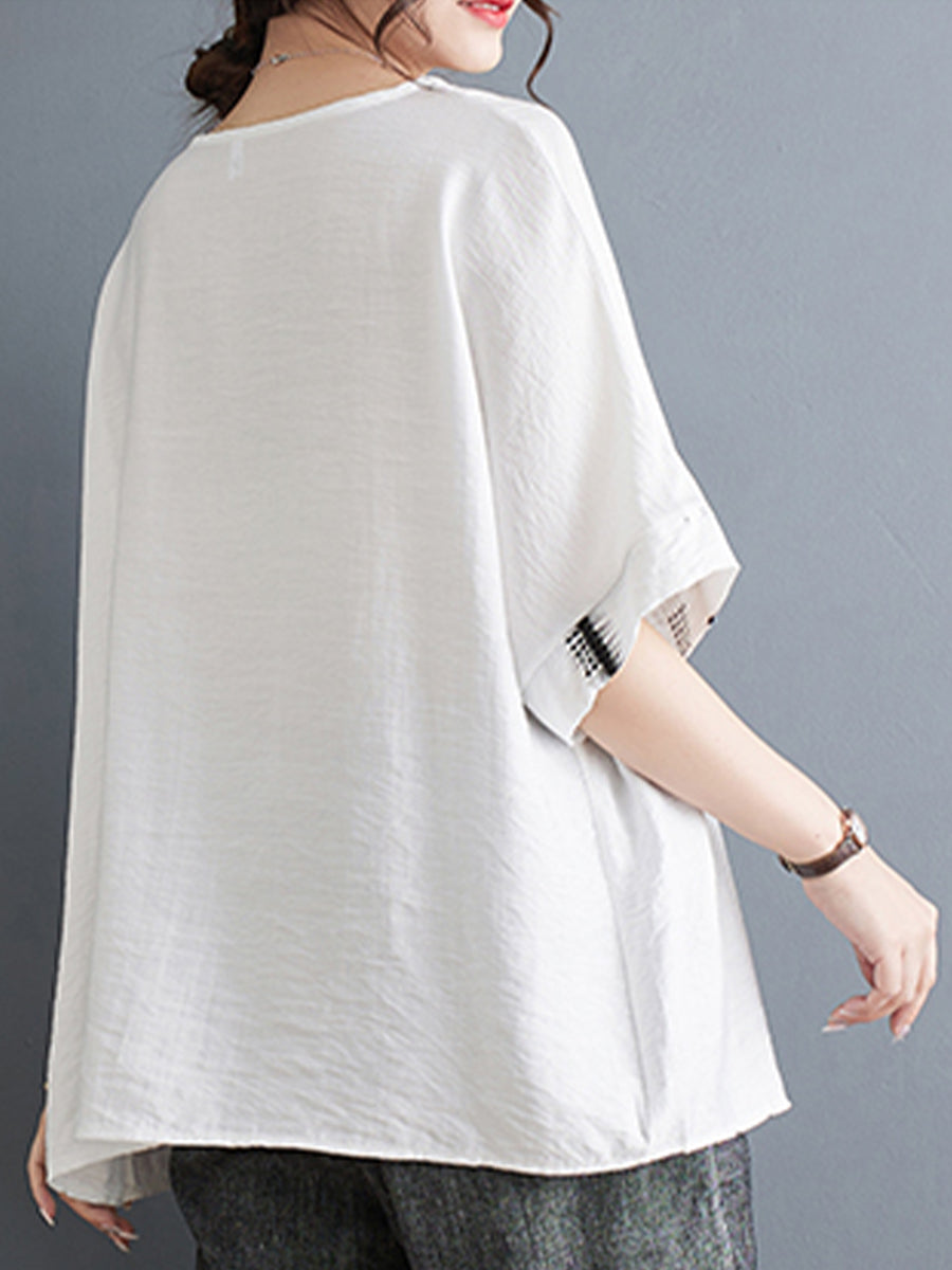 Oversized diagonal button shirt