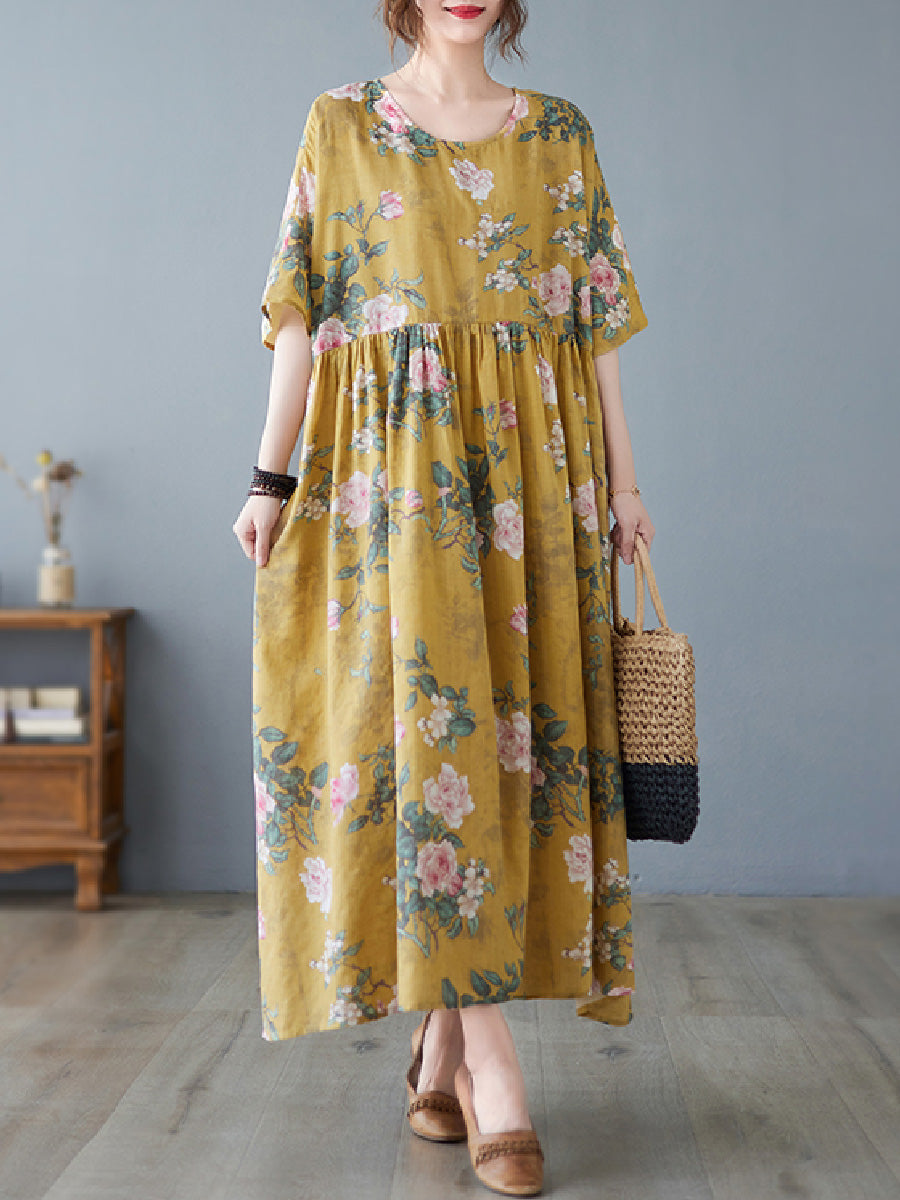 Floral Plus Size Casual Dress