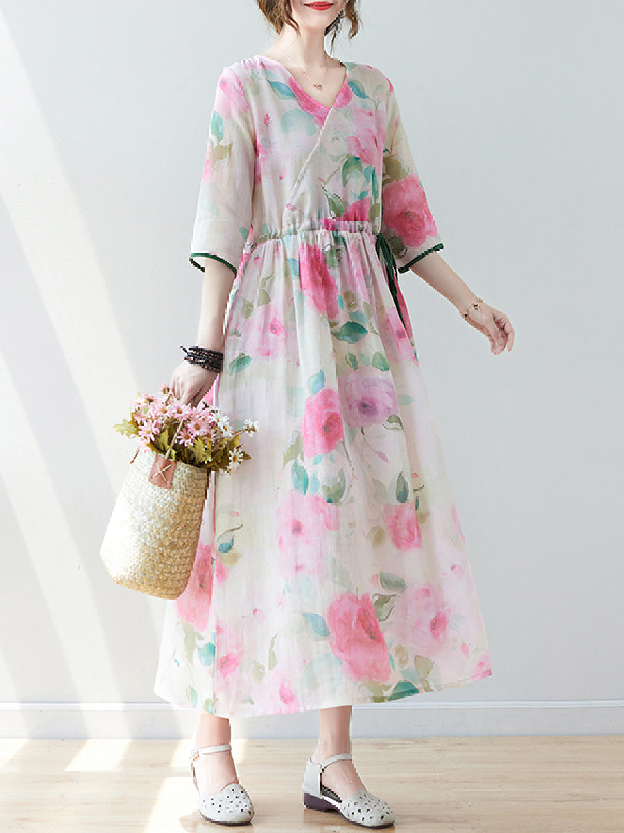 Floral Holiday Casual Dress