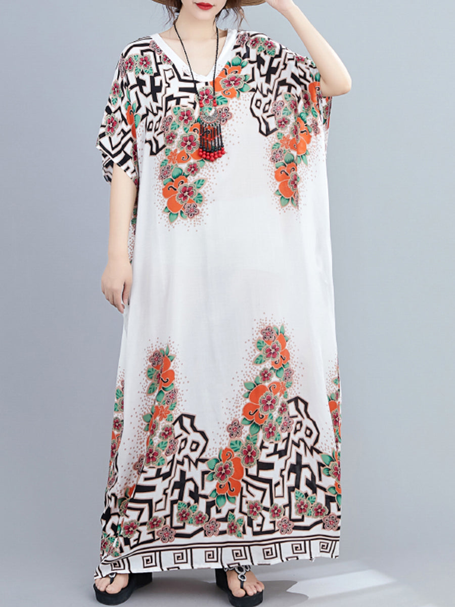 Ethnic printed long dress