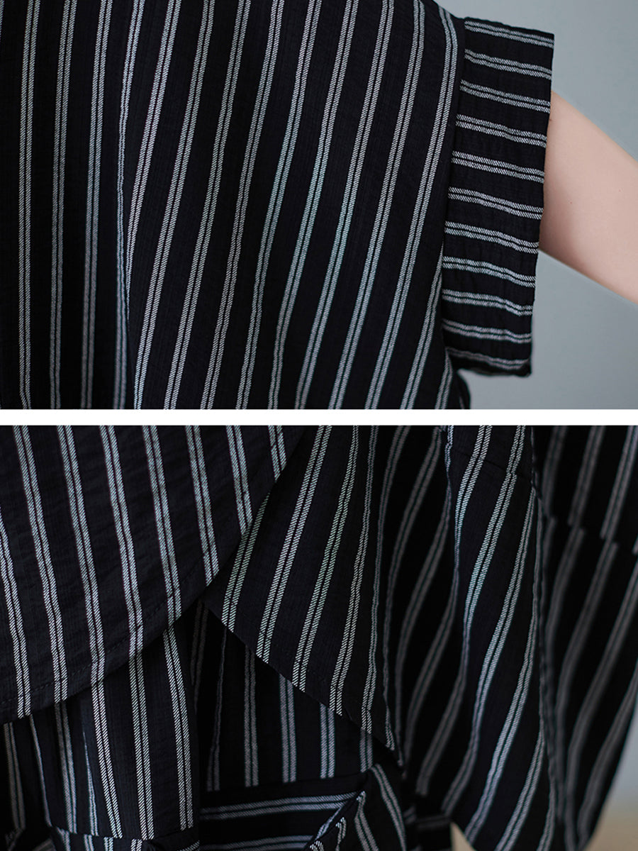 Vertical striped pocket loose set