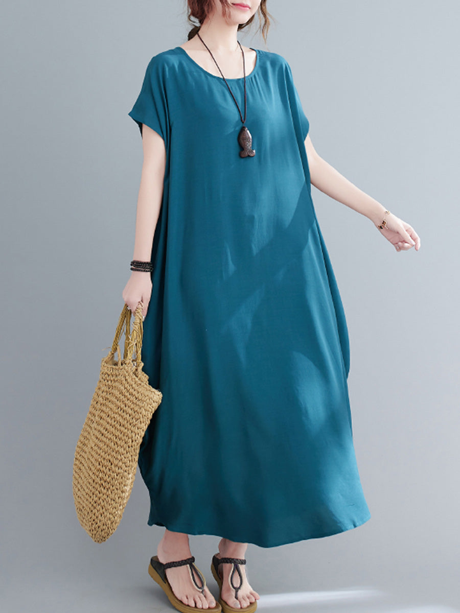 Oversized Solid Color Dress