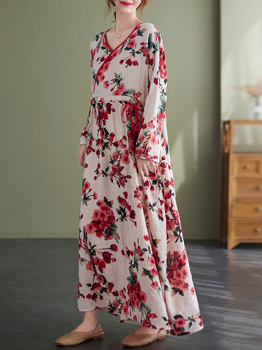 Floral Casual Long Sleeve Dress