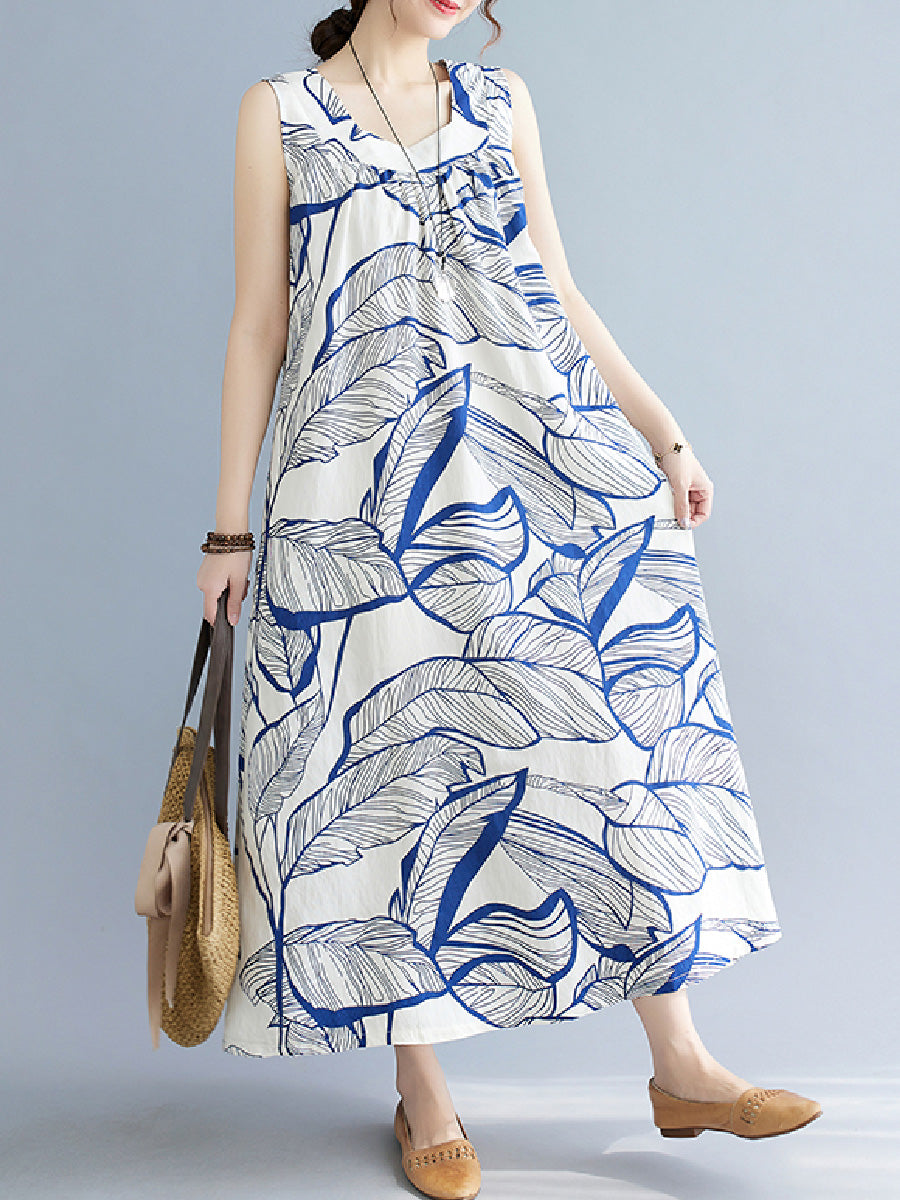 Leaf Casual Print Dress