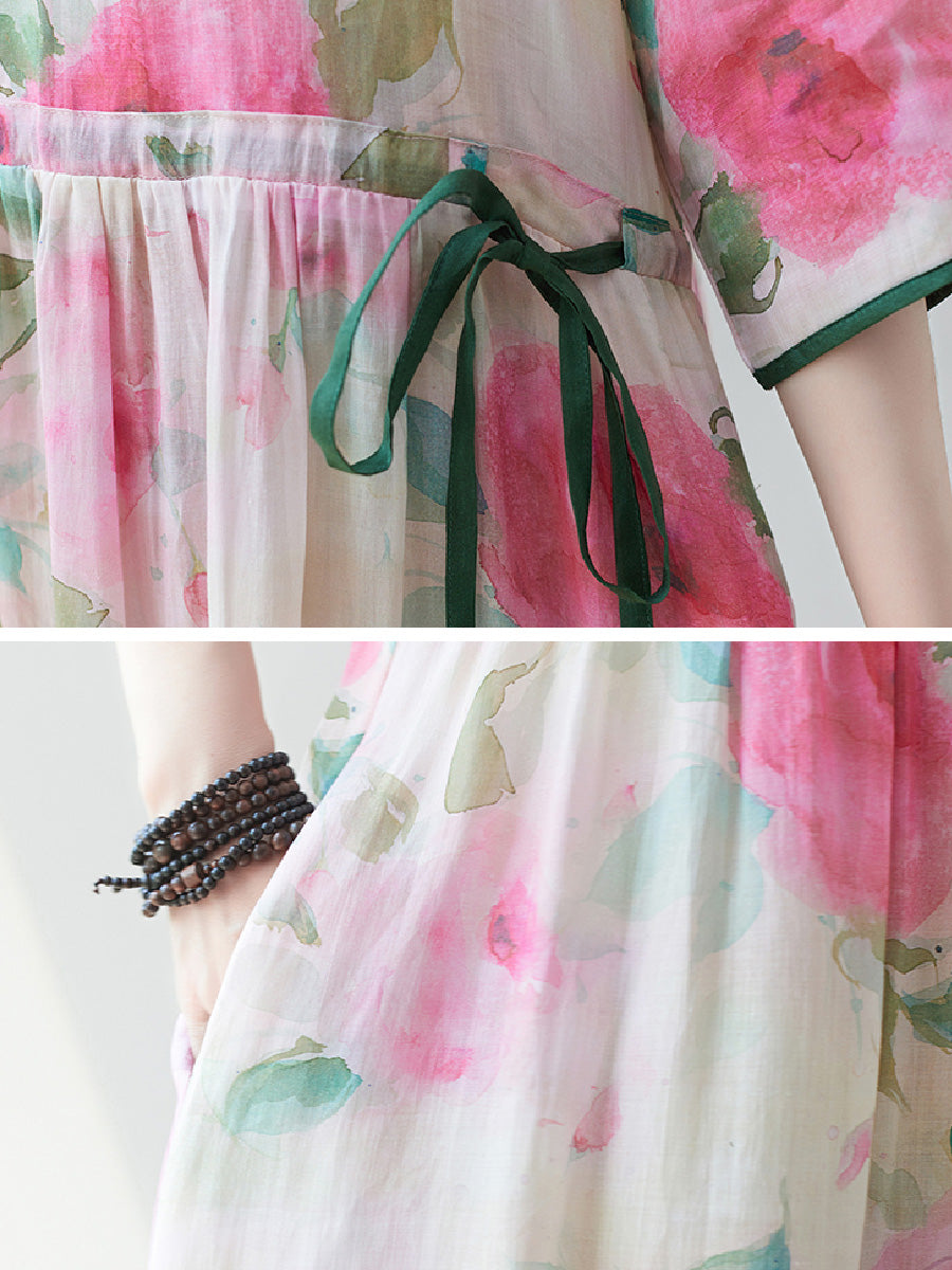 Floral Holiday Casual Dress