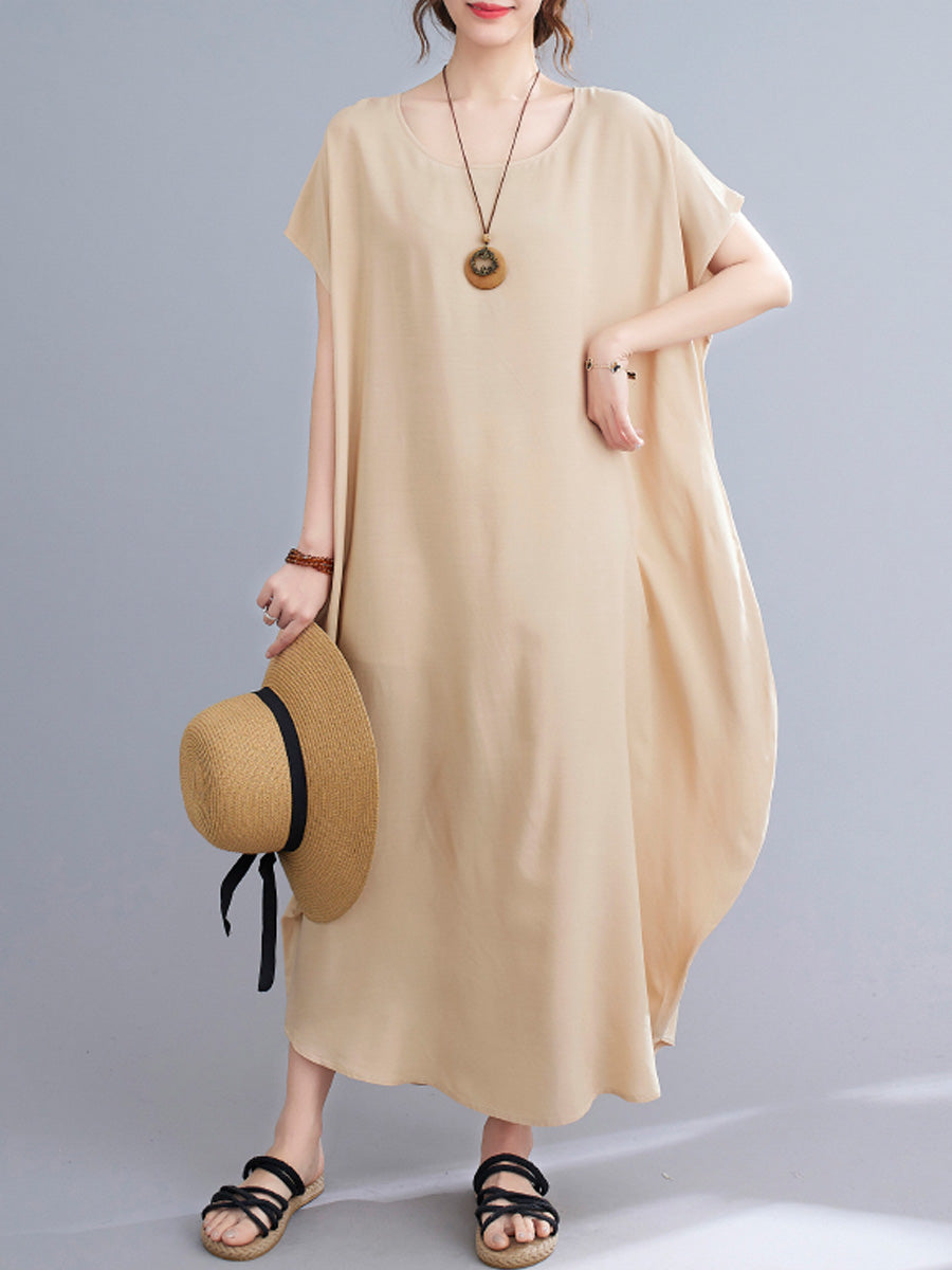 Oversized Solid Color Dress