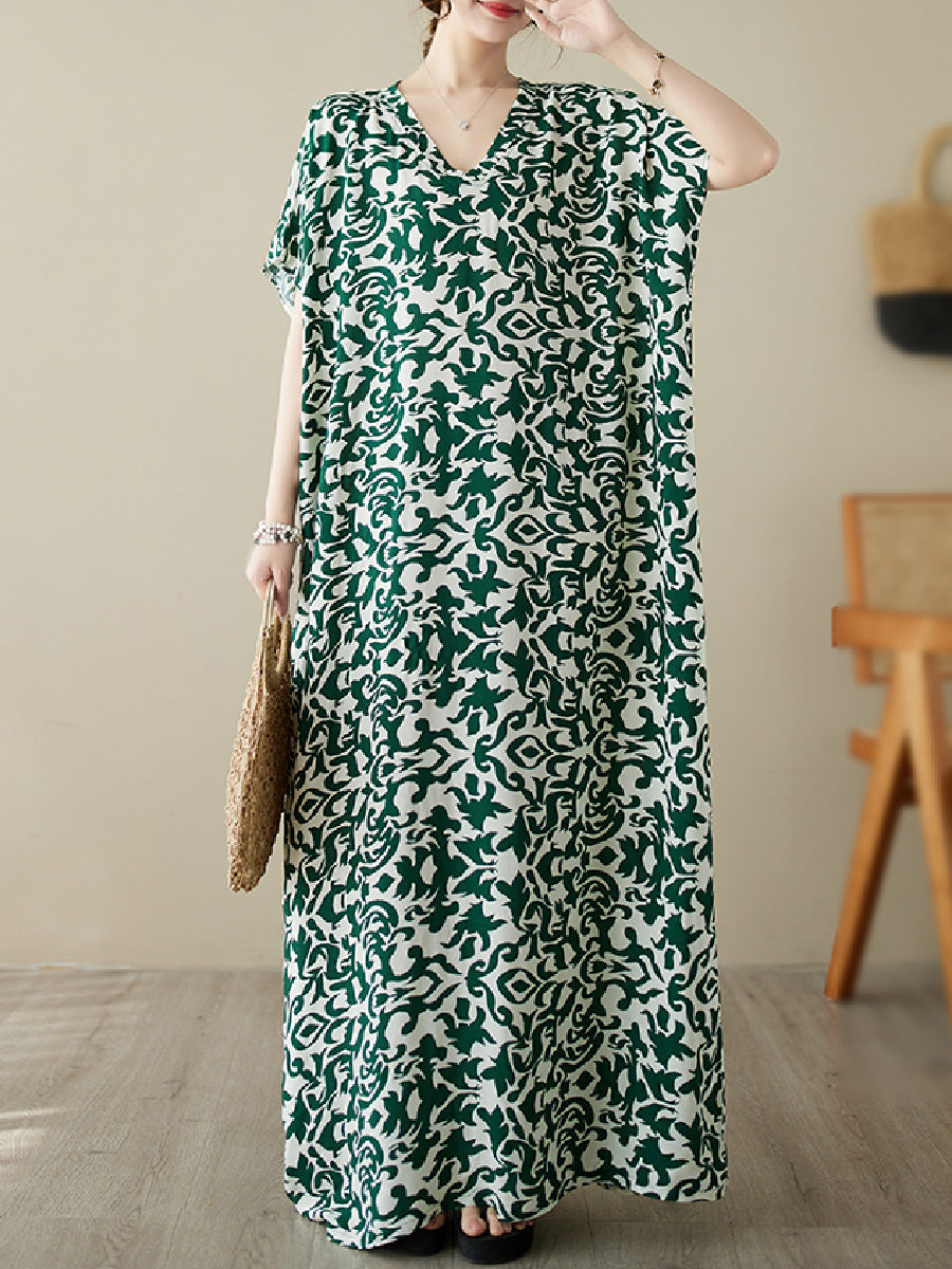 Floral cotton and linen Dress