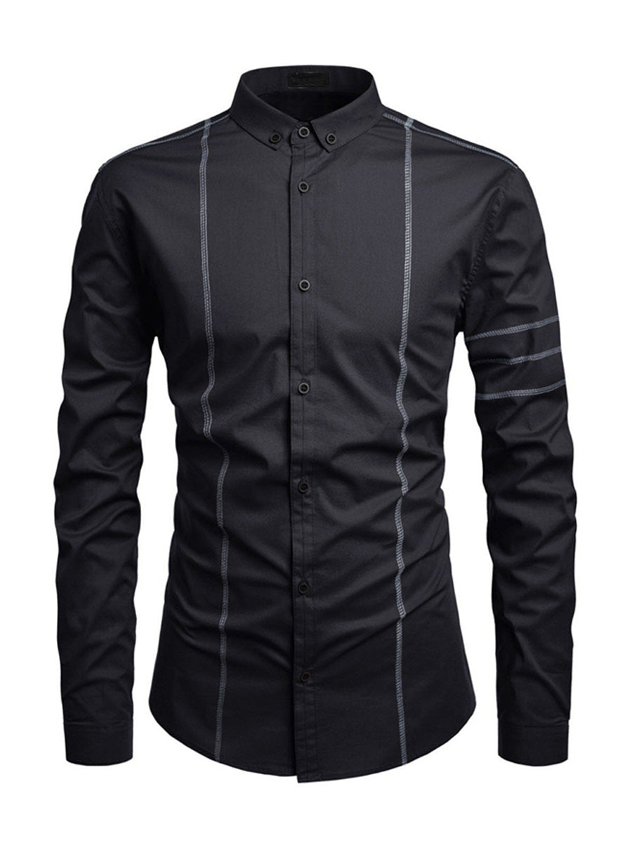 Men's business casual Long Sleeve Shirt