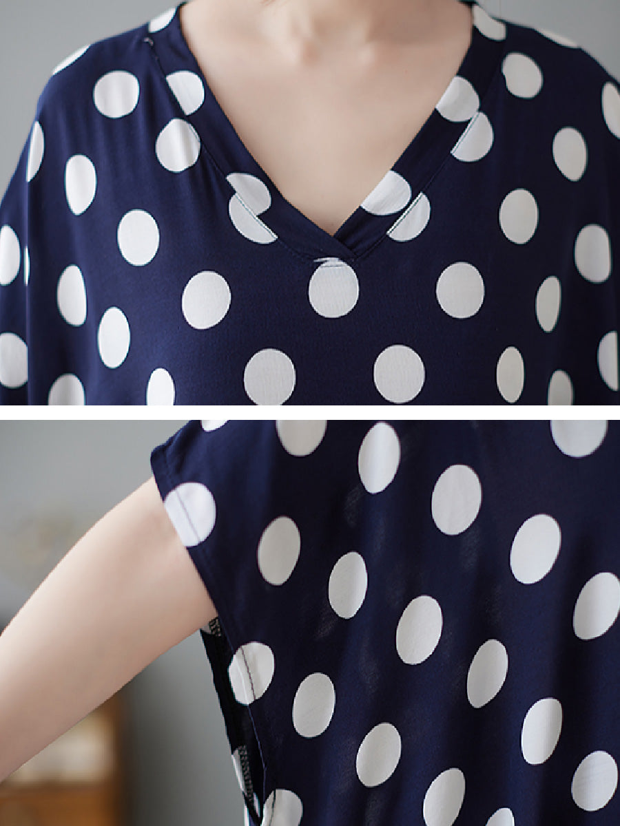 Dot printed cotton Dress