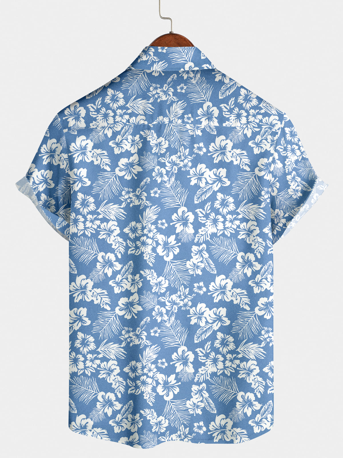 Chemise à manches courtes à imprimé floral pour hommes