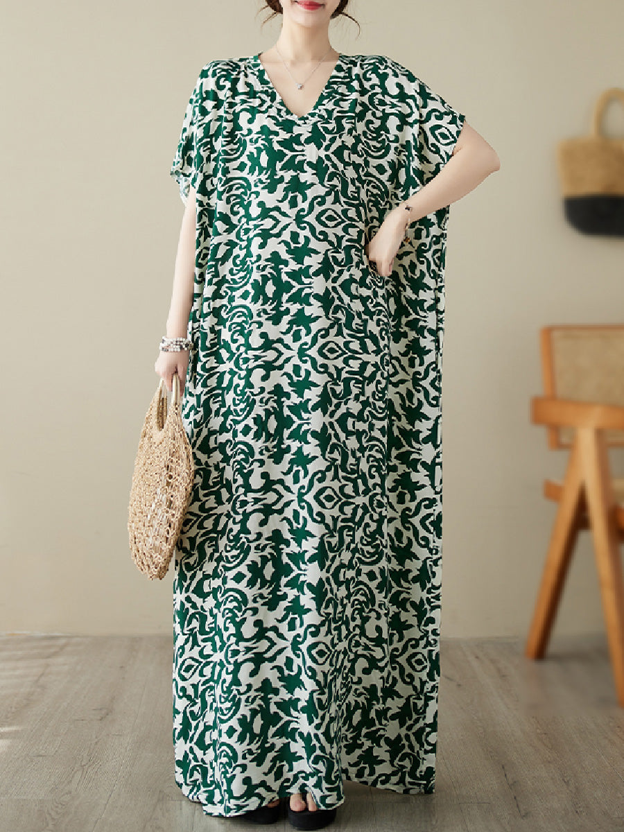 Floral cotton and linen Dress