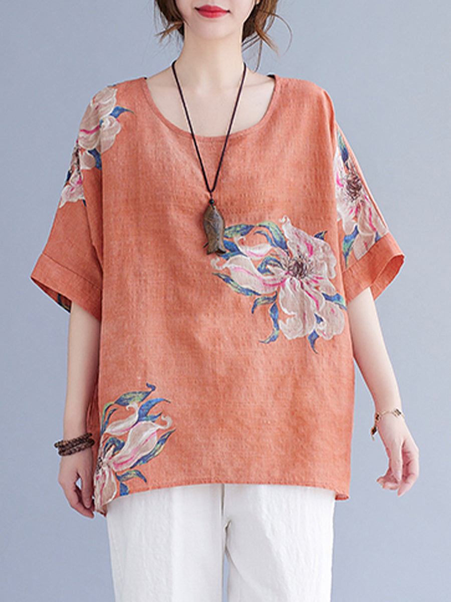 Art printed oversized shirt