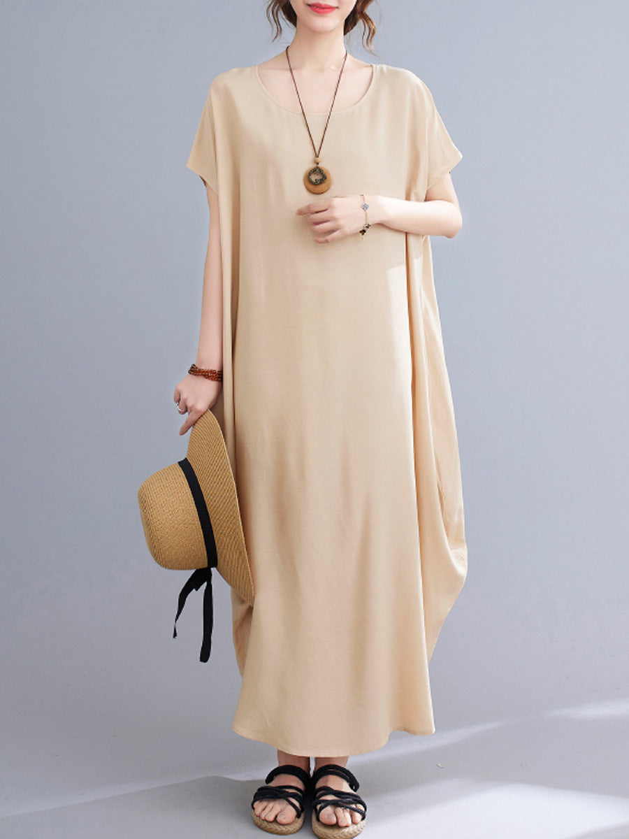 Oversized Solid Color Dress