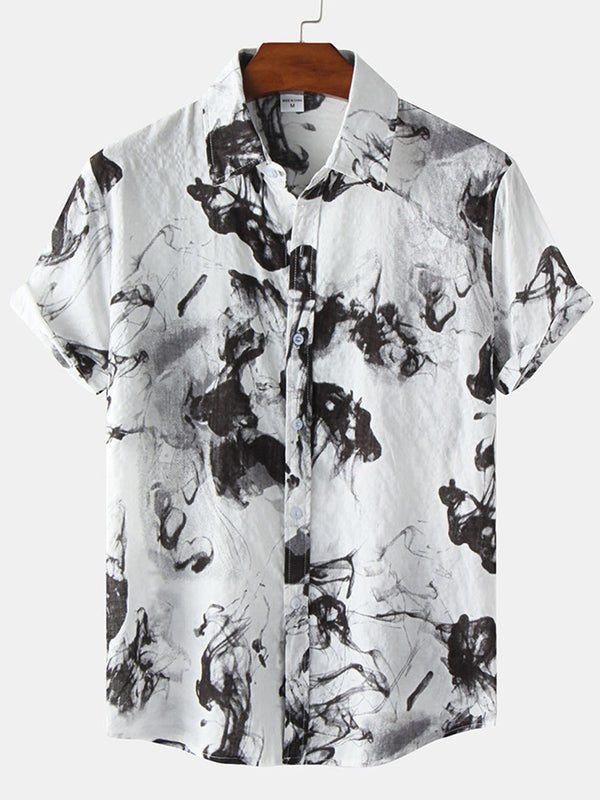 Men's hawaiian casual short sleeve shirt