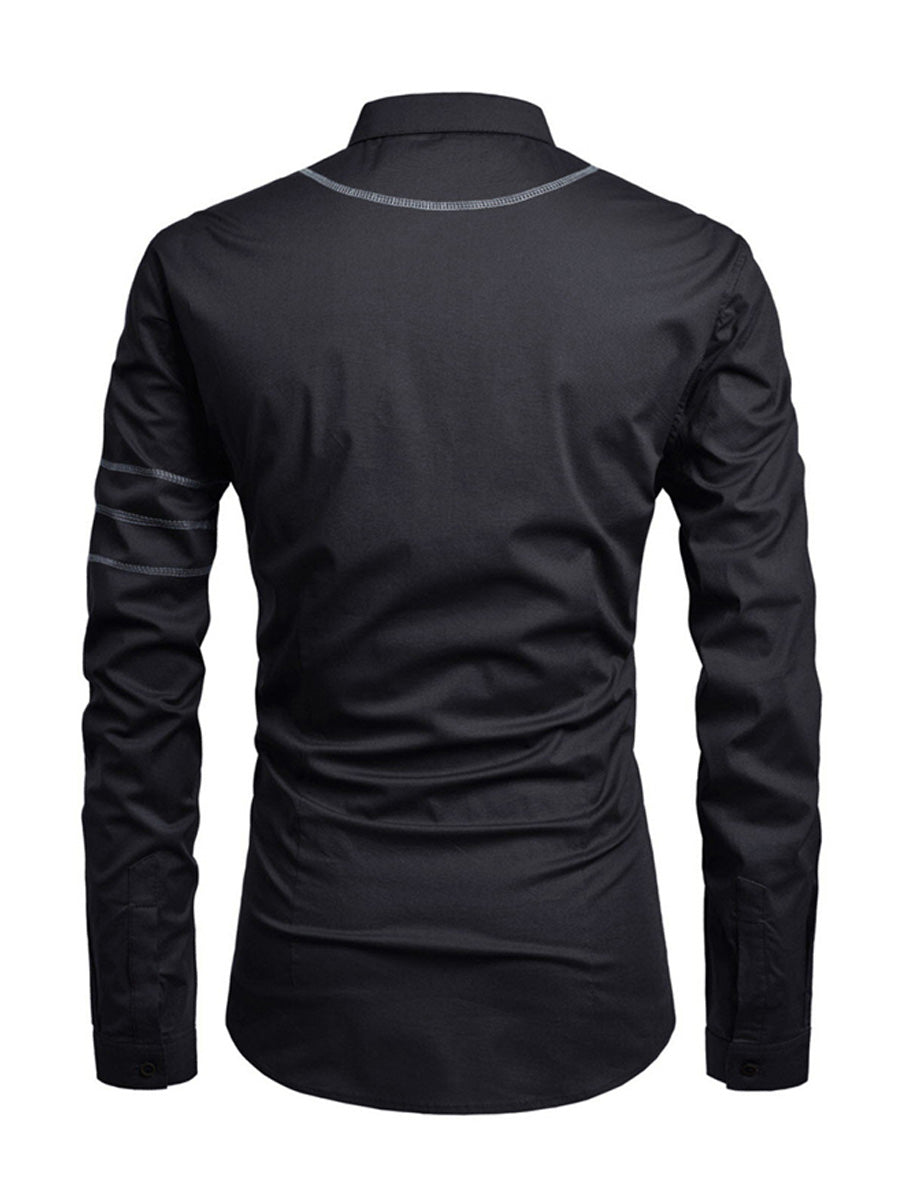 Men's business casual Long Sleeve Shirt