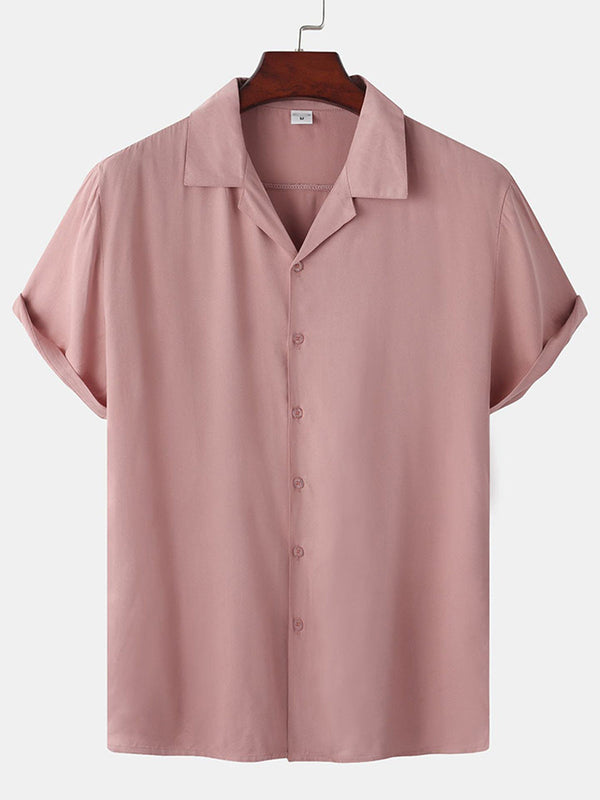 Chemise décontractée à manches courtes pour hommes