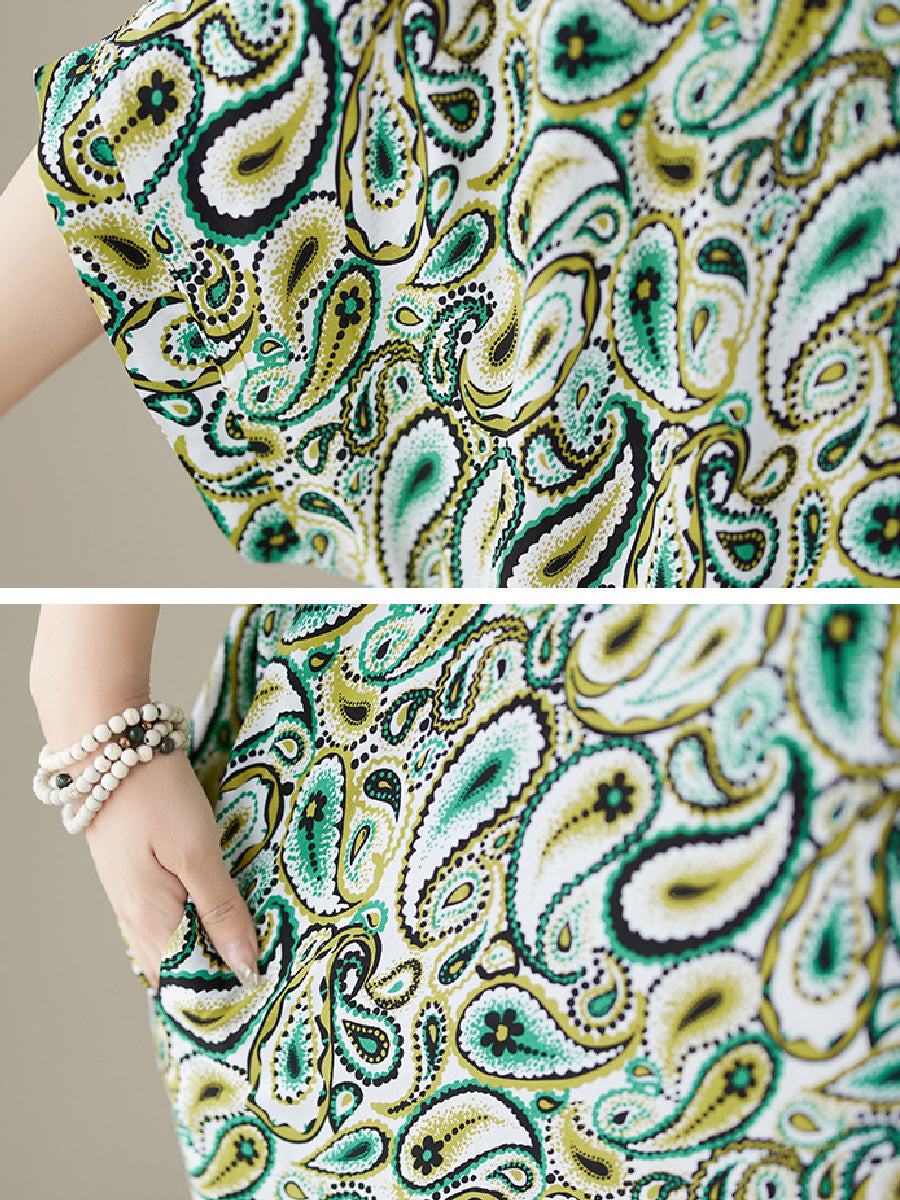 Art Holiday Style Print Dress