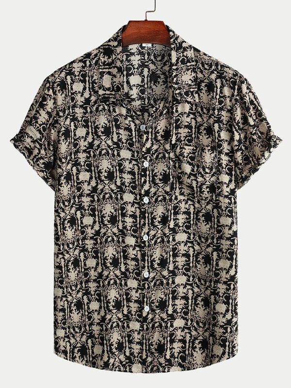 Men's Ethnic casual short sleeve shirt