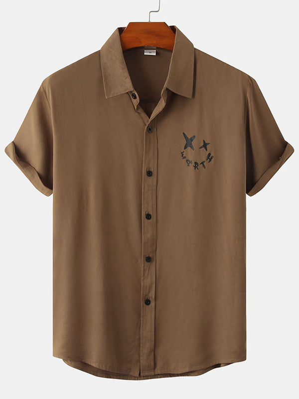 Men's casual short sleeve shirt