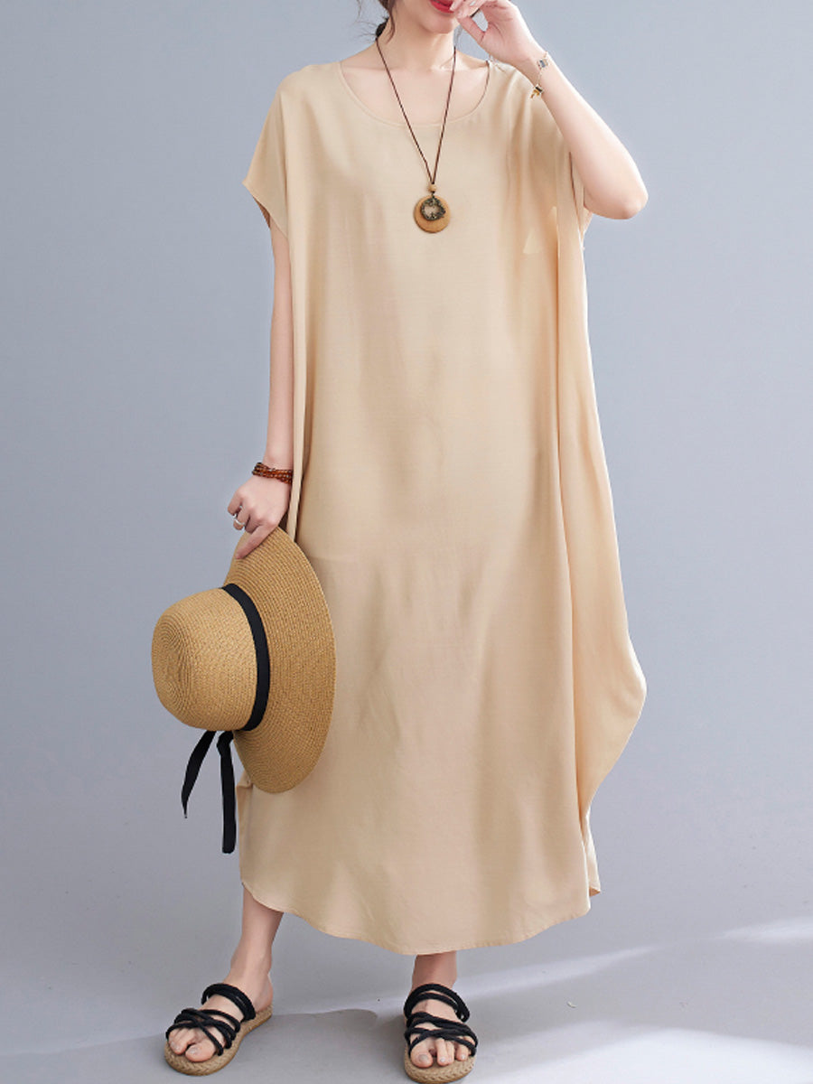 Oversized Solid Color Dress