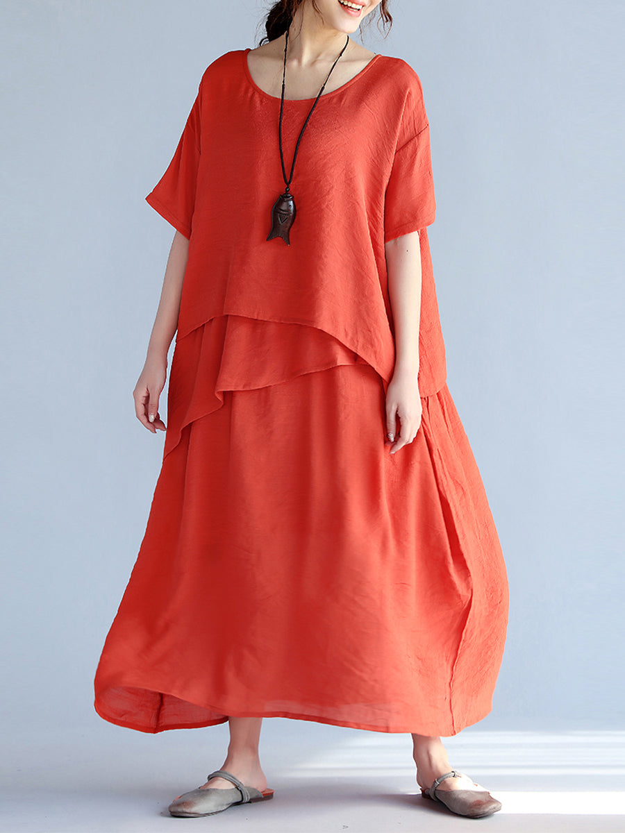 Slim and irregular casual dress