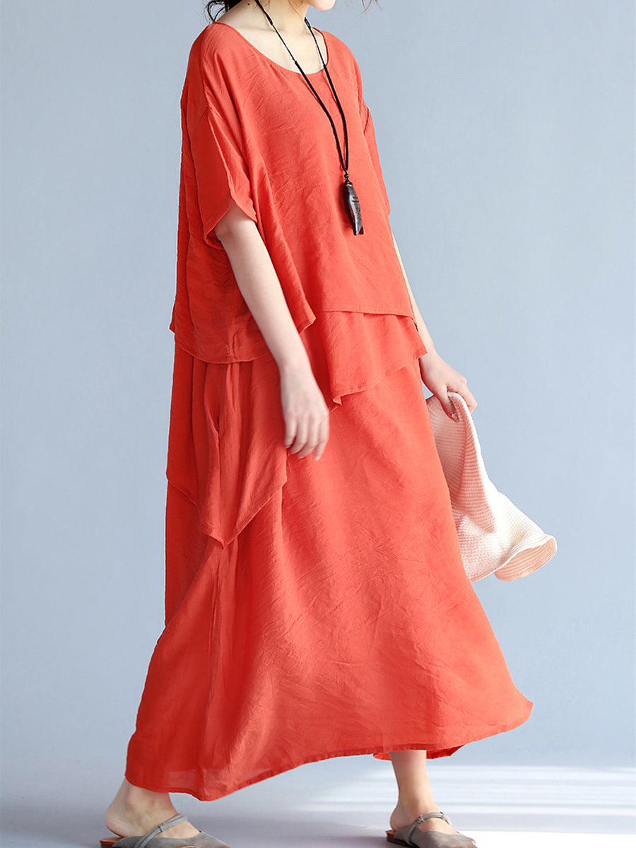 Slim and irregular casual dress