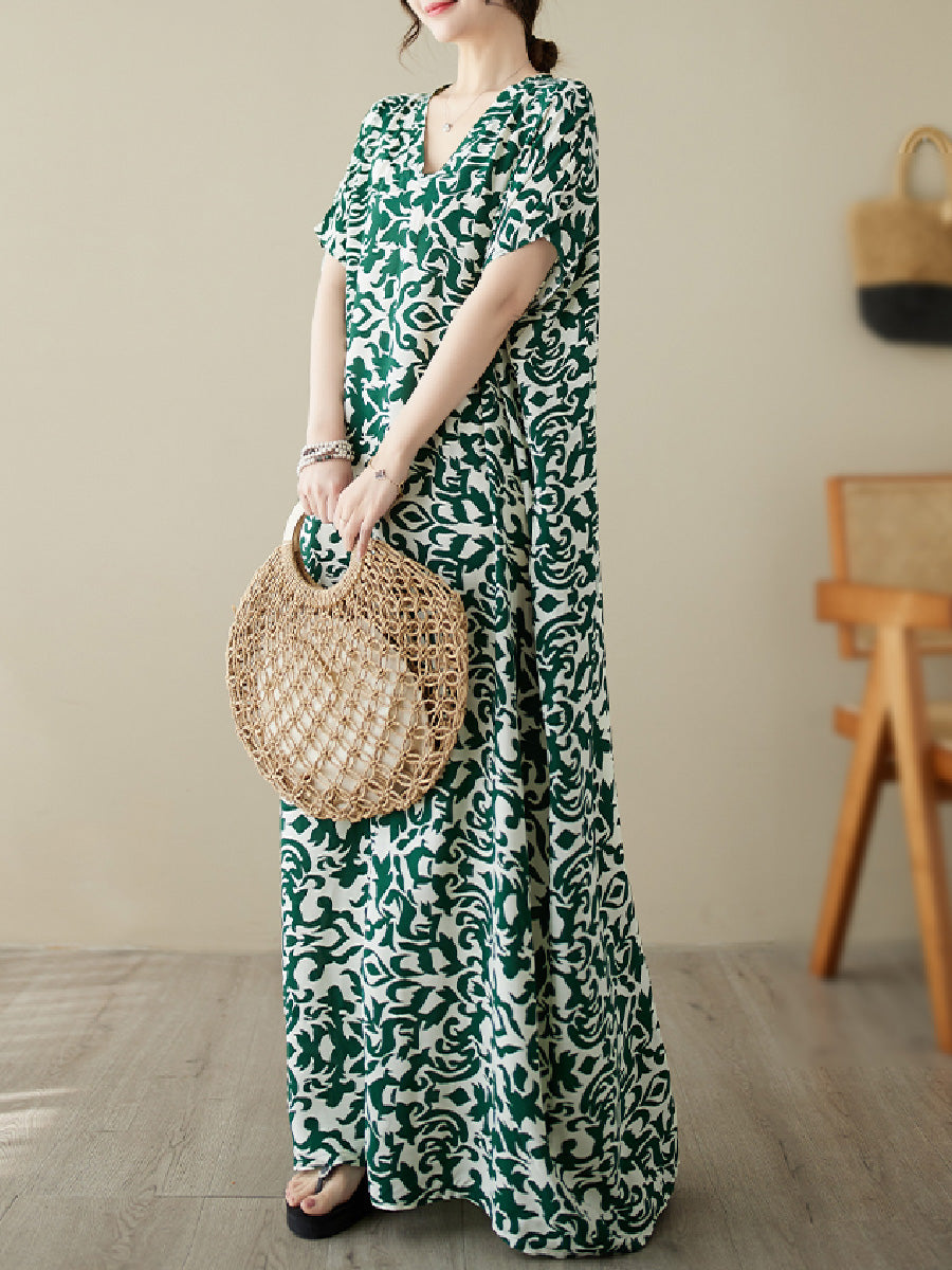 Floral cotton and linen Dress