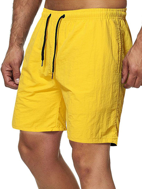 Men's Solid Surf Beach Casual Shorts