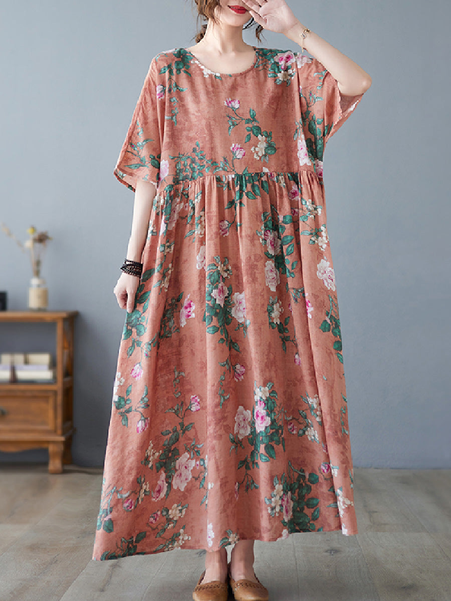 Floral Plus Size Casual Dress